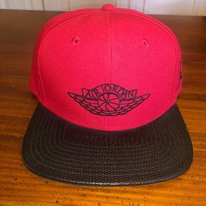 Air Jordan Snapback with Leather Brim